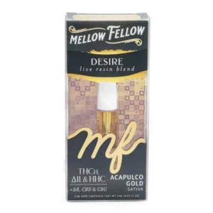Mellow Fellow Desire Blend Live Resin Vape Cartridge – Acapulco Gold
